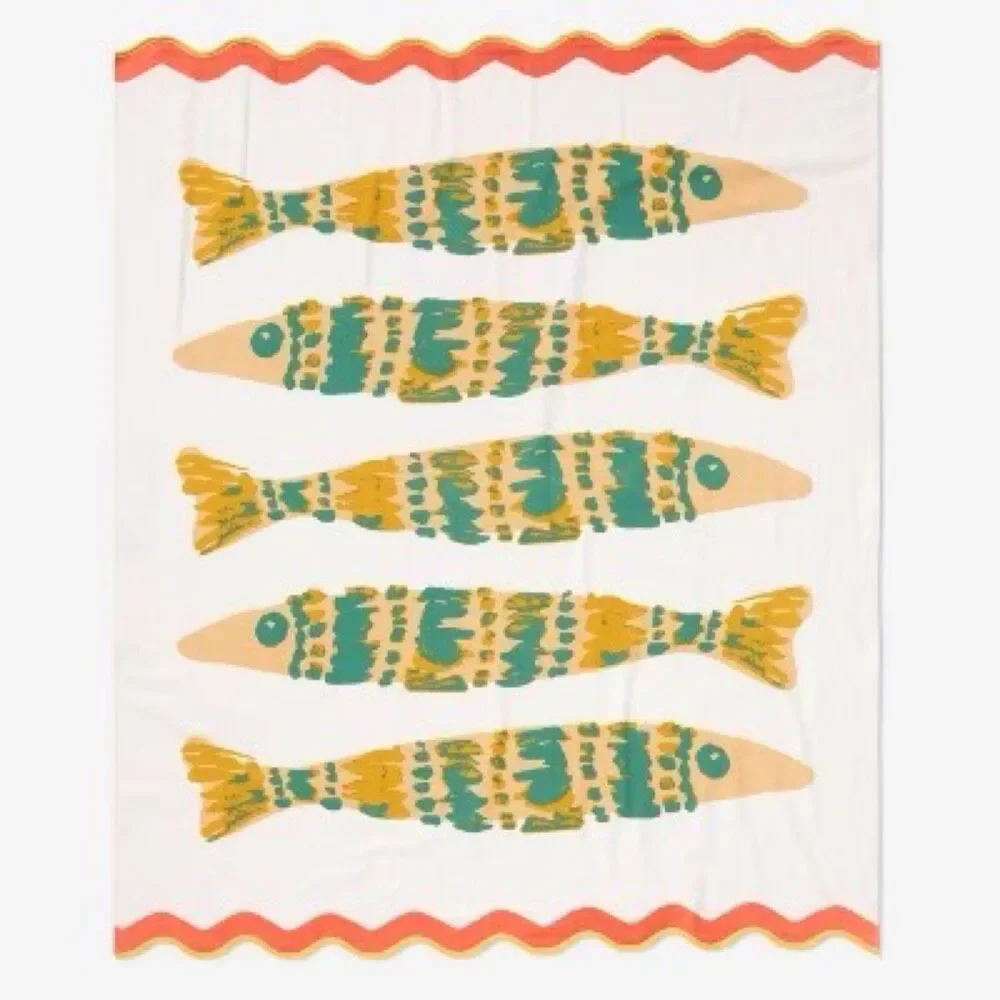 Threshold Design Fish Oversized JUMBO Beach Towel - 72” x 60” - 4 Count